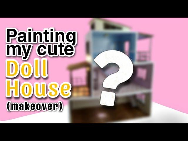 Finally!! Painting my dollhouse ️//  miniature Dollhouse painting Ideas  #miniature #dollhouse