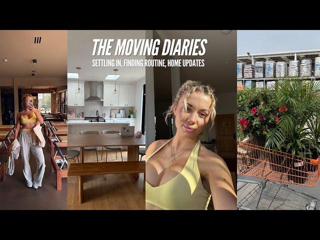 SETTLING INTO MY NEW HOME | finding routine, more unpacking, stocking my kitchen