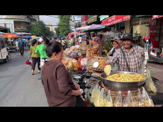 Real Phnom Penh Street, City Life Scenes Walking Tour Cambodia #cambodia