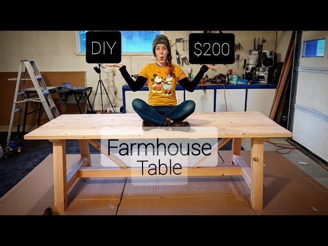 Building a Budget-Friendly DIY Rustic Farmhouse Dining Table Under $200