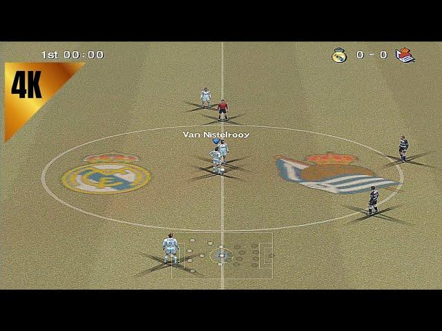 PES 6  - Real Madrid vs Real Sociedad  [Gameplay 4K]