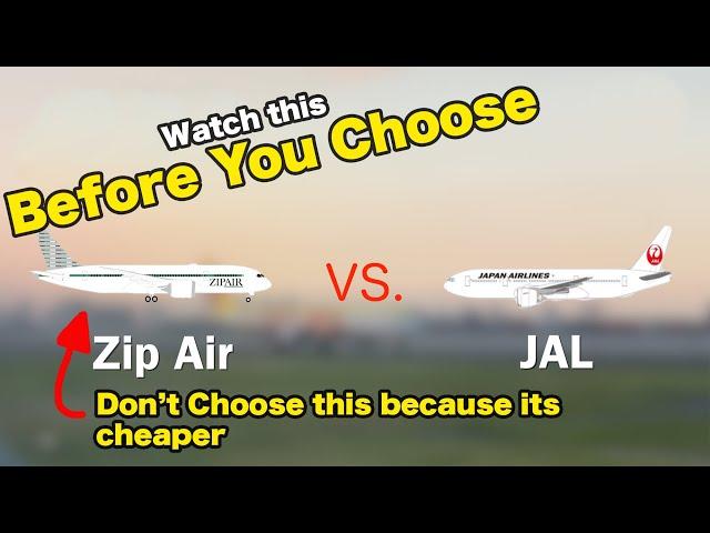 Budget Airline vs. Full-Service: Zip Air vs. JAL Airlines to Japan - Which Should You Choose?