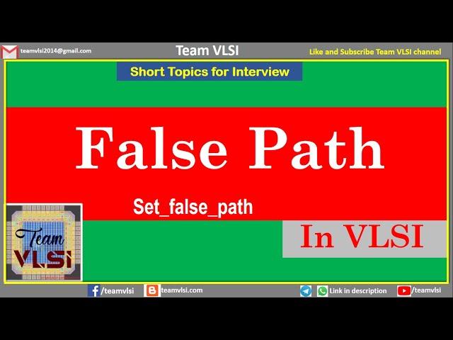 False Path in VLSI | Examples of false path | Write false path constraints | Timing exceptions