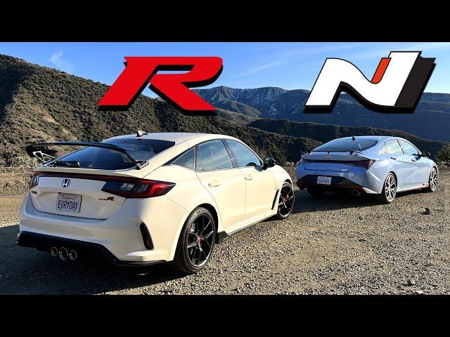 Civic Type R vs Elantra N – The Battle for Best FWD | Everyday Driver