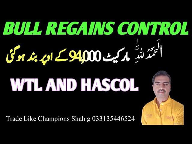 PSX | Bull regain control | pakistan stock market review for 15 Nov | WTL | HASCOL #stockmarket