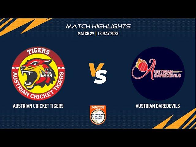 Match 29 - ACT vs ADD | Highlights | FanCode ECS Austria | 13 May 2023 | ECS23.325