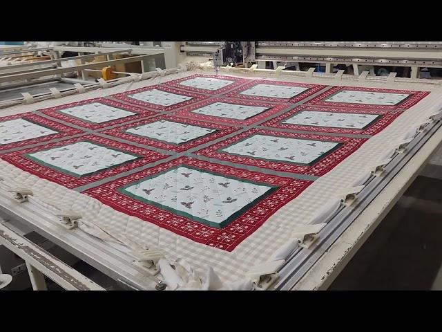 Richpeace Single Head Quilting Machine Running in Customer's Factory #quilting