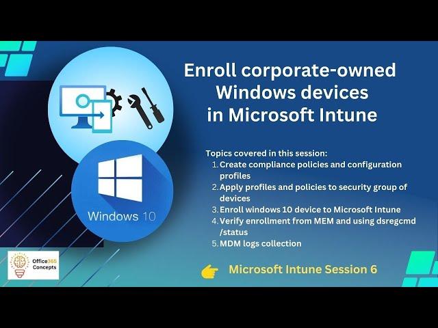 Enroll Windows 10 devices in Microsoft Intune, Enroll corporate device intune