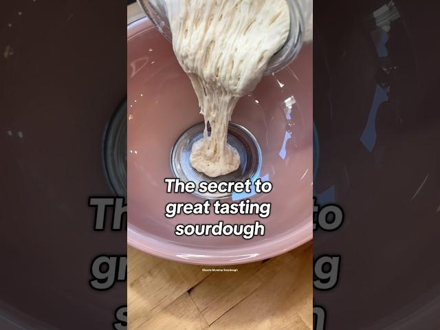 The secret to great tasting sourdough! #sourdoughbread #sourdoughbaking