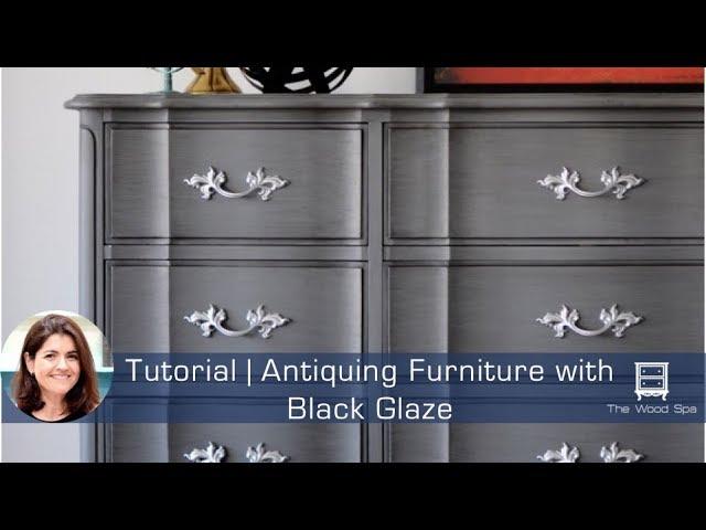 Antiquing Furniture with Black Glaze - Speedy Tutorial #3