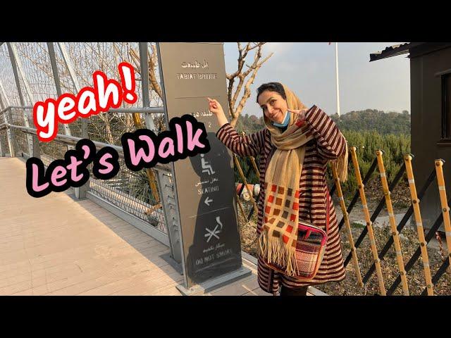 [4k] Walking Iran Cities - Tehran 2022- Tabiat Bridge - پل طبیعت - walk with Rooha