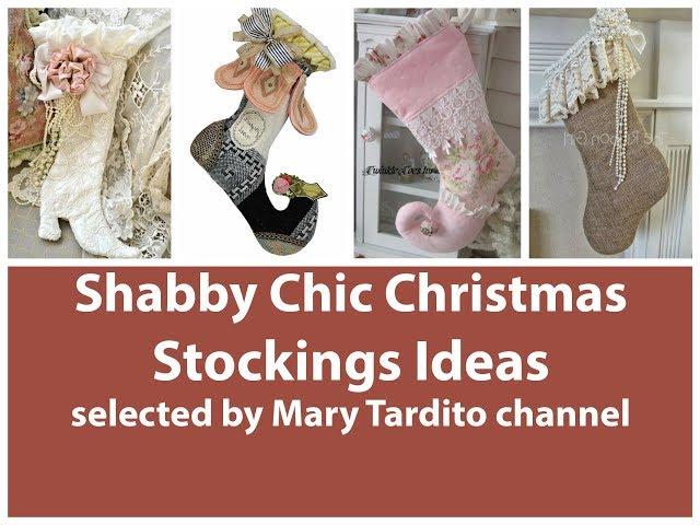 Shabby Chic Christmas Stockings Ideas - Christmas Crafts to Make and Sell