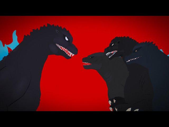 team big three Godzilla vs in hell Godzilla | comics vs film | PPANIMAN | animation