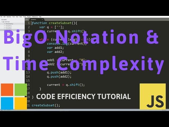 BigO Notation & Time Complexity Tutorial (Code Efficiency & Algorithm Analysis)
