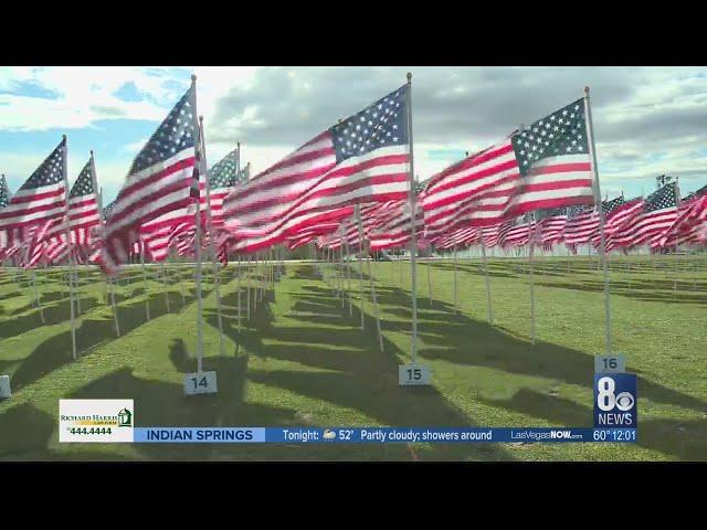 1,000 flags fly at Henderson's Field of Honor to remember military heroes