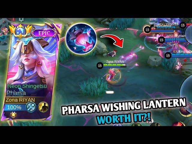 PHARSA WISHING LANTERN‼️PHARSA BEST BUILD 2024 - INSTANT DAMAGE 1 SHOT - GAMEPLAY PHARSA - MLBB