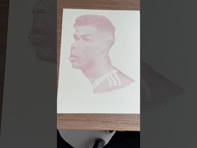 Ronaldo Drawing! #ronaldodrawing #ronaldofanclub #cr7fan #pointillism #drawingviral #viralartists