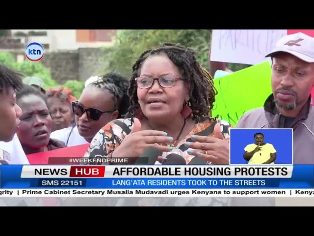 Lang'ata residents protest over affordable housing project