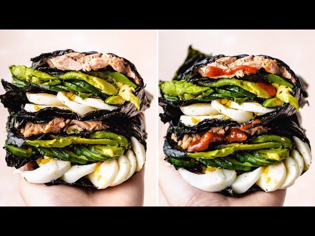 This snack only has 1 net carb!  | The BEST Nori Wraps #shorts