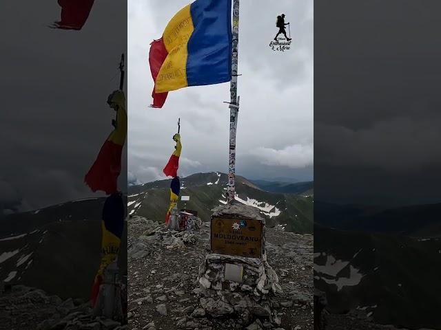 Reaching New Heights: Flag of Triumph at Moldoveanu Peak | Romania