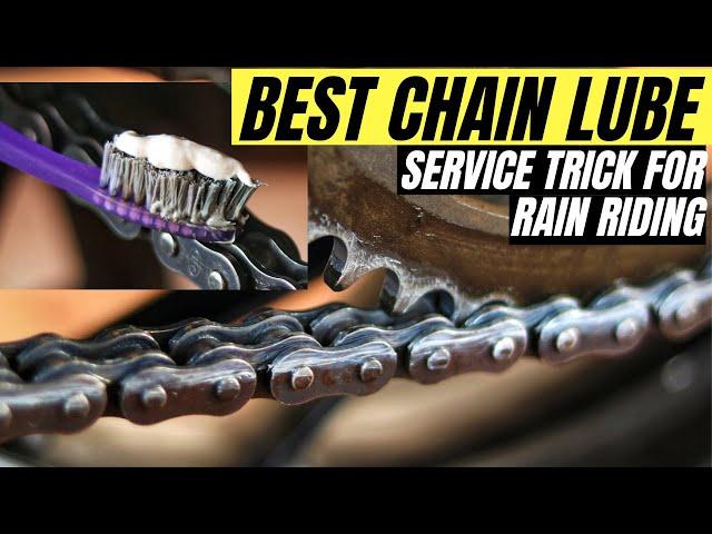 THIS TRICK & PRODUCT IS THE BEST CHAIN LUBE FOR MOTORCYCLE HOW TO KEEP BIKE CHAIN CLEAN & LUBRICATED