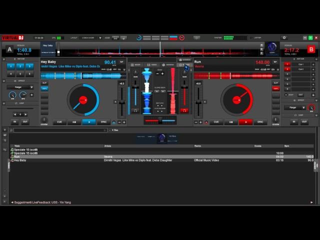 Run and Hey Baby remix (by 3dj) in training