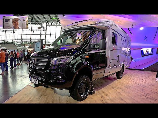 Hymer MLT 580 4x4 ML T Offroad Camper Van RV new model 2024 Mercedes walkaround and interior V1417