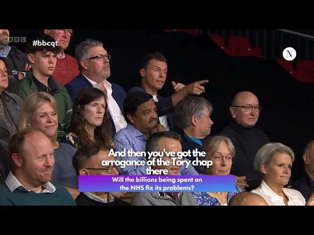 Applause as Question Time audience member tears into Labour and Tory MPs