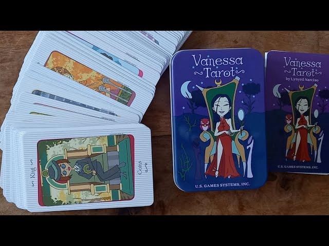 Vanessa Tarot in a tin Flip through