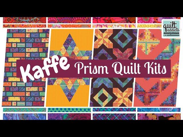 New collaboration with FreeSpirit in Kaffe Fassett fabrics! Check out these rainbow quilt kits ...