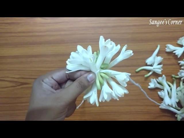 Easy to tie Sampangi Garland - DIY - Beginners