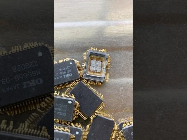 Gold Recovery from bery old ic Chips #goldrecovery #gold
