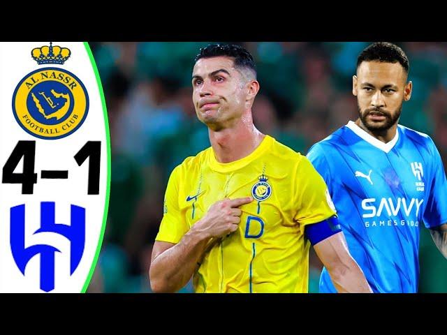 Al Nassr vs Al Hilal 4-1 - RONALDO vs NEYMAR - All Goals and Highlights 2024