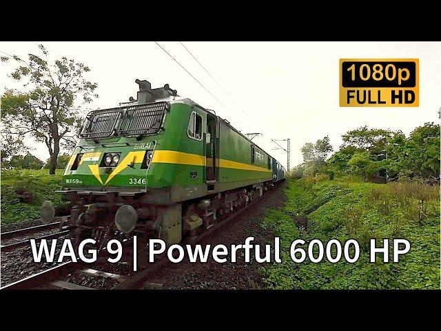 WAG9 Powerful 6000 HP Locomotive Indian Railways