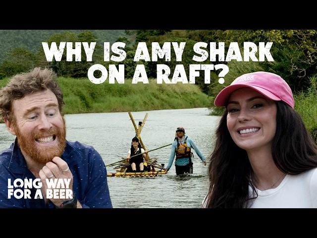 Beau Miles builds a raft for Amy Shark