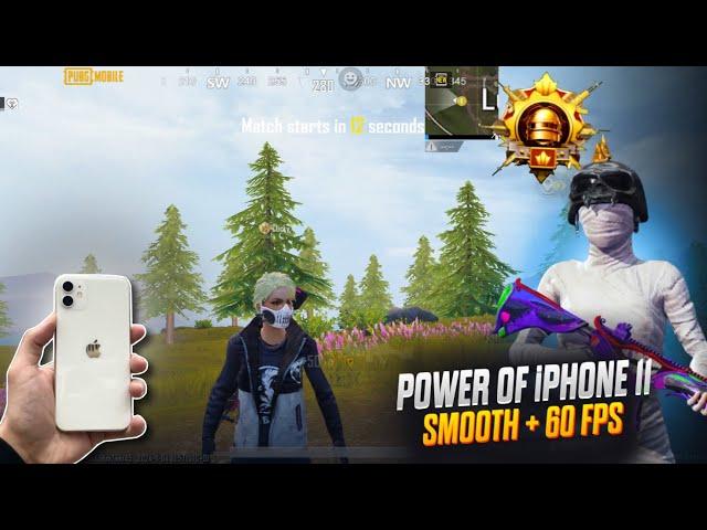 IPHONE 11 PUBG MOBILE LIVIK GAMEPLAY 2024 | SMOOTH + 60 FPS | FPS TEST & BGMI TEST