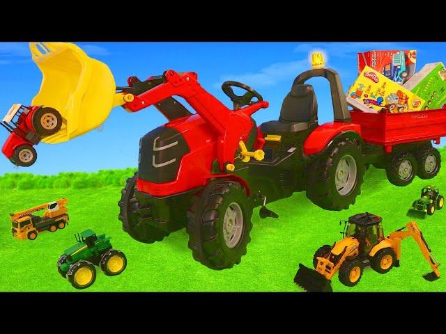 Tractor Ride-On with a Front Loader