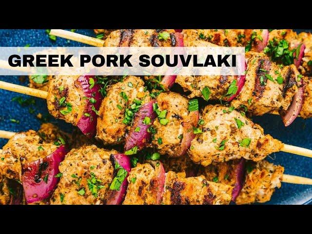 SOUVLAKI: Most Popular GREEK Street Food! (Greek Souvlaki Recipe)