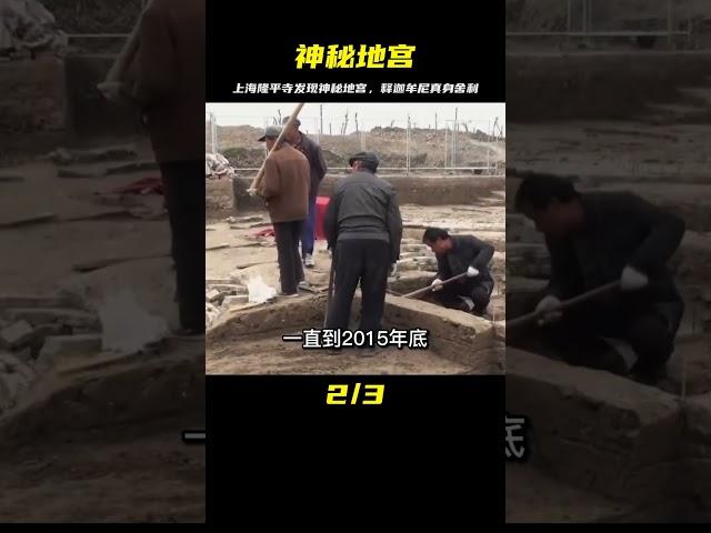 上海隆平寺挖出神秘地宮，金棺槨外包四層，出土釋迦牟尼真身舍利 #紀中百事 #古董 #開棺 #古墓 #考古發現
