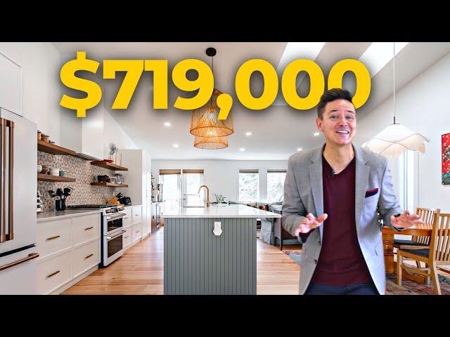 Inside a $719,000 BEACH House Bungalow in Calgary's Woodbine!