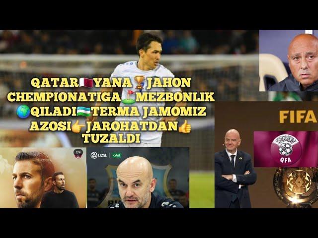 ️UZBEKISTONTERMA JAMOSI AZOSIJAROHATDAN️TUZALDI️QATARJAHON CHEMPIONATIGAMEZBON️BUNYODKOR