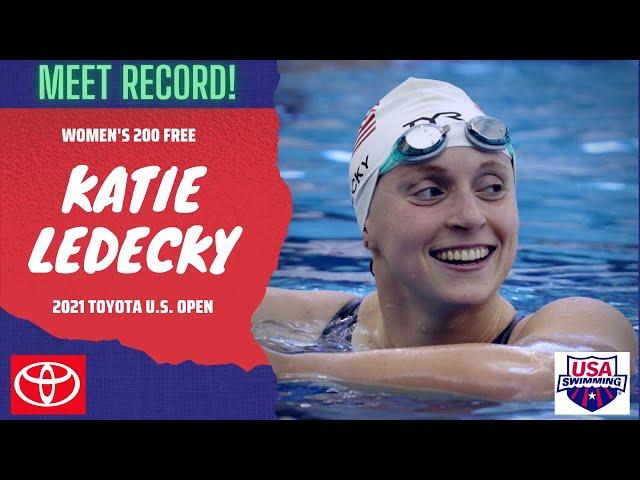 Katie Ledecky Smashes Meet Record in Women’s 200M Freestyle | 2021 Toyota U.S. Open Championships