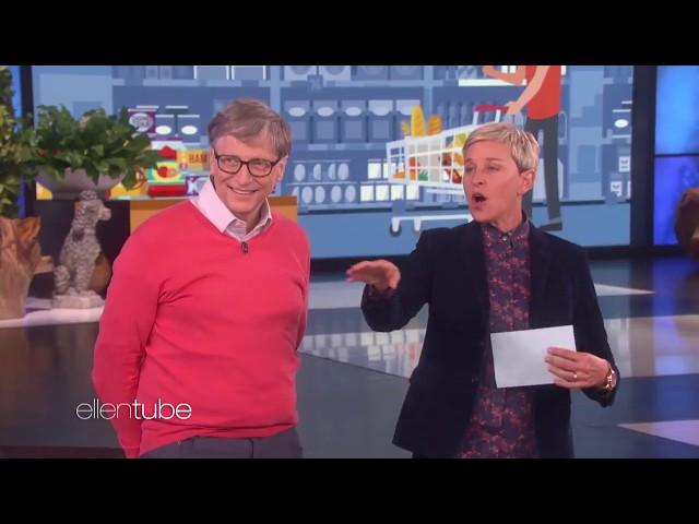 Milyarder Bill Gates bakkal fiyatları tahmin ediyor. Ellen show (Türkçe Altyazılı)