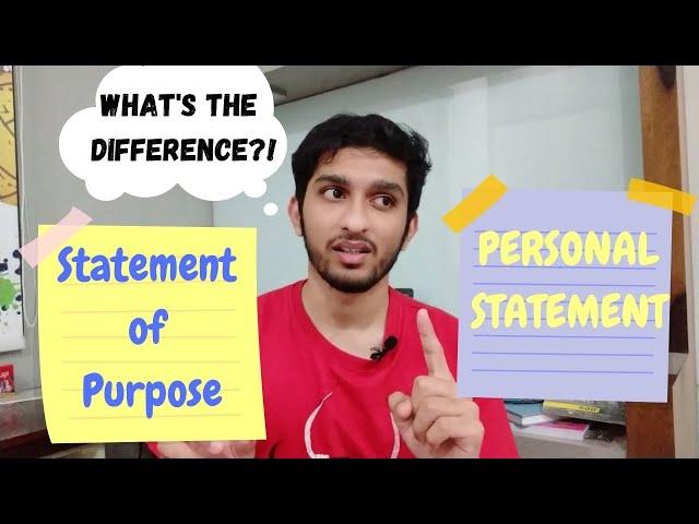 Statement of Purpose and Personal Statement - How are They Different?!