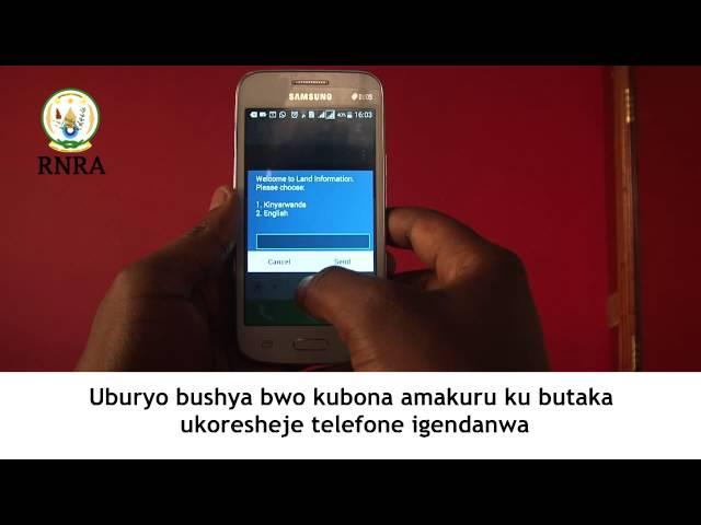 kumenya amakuru ku butaka ukoresheje telephone