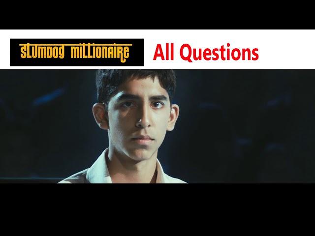 Slumdog millionaire all questions