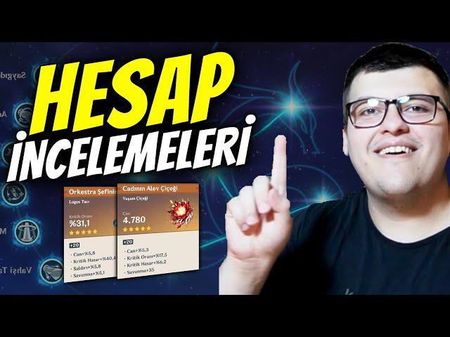 HESAP İNCELEMELERİ ️️ | Sıradaki Herkese Açık! | Genshin Impact Türkçe