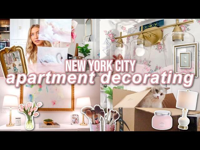 Organizing & Decorating our NYC Apartment! | Wallpaper, Closet, Entryway, Hauls | Lauren Norris