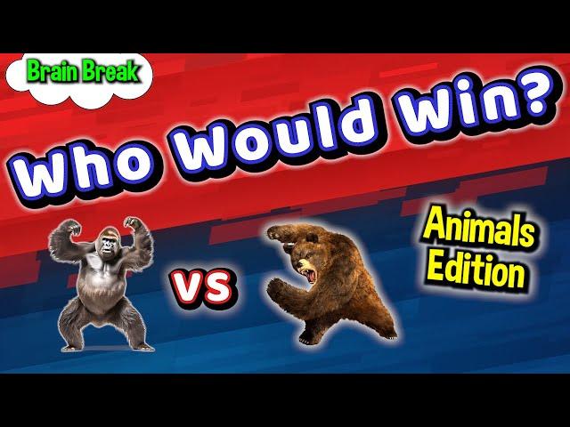 Who Would Win? Workout! (Animals Edition) - Family Fun Fitness Activity - Brain Break