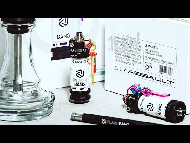 Unboxing of the new Amotion Flash Bang hookah